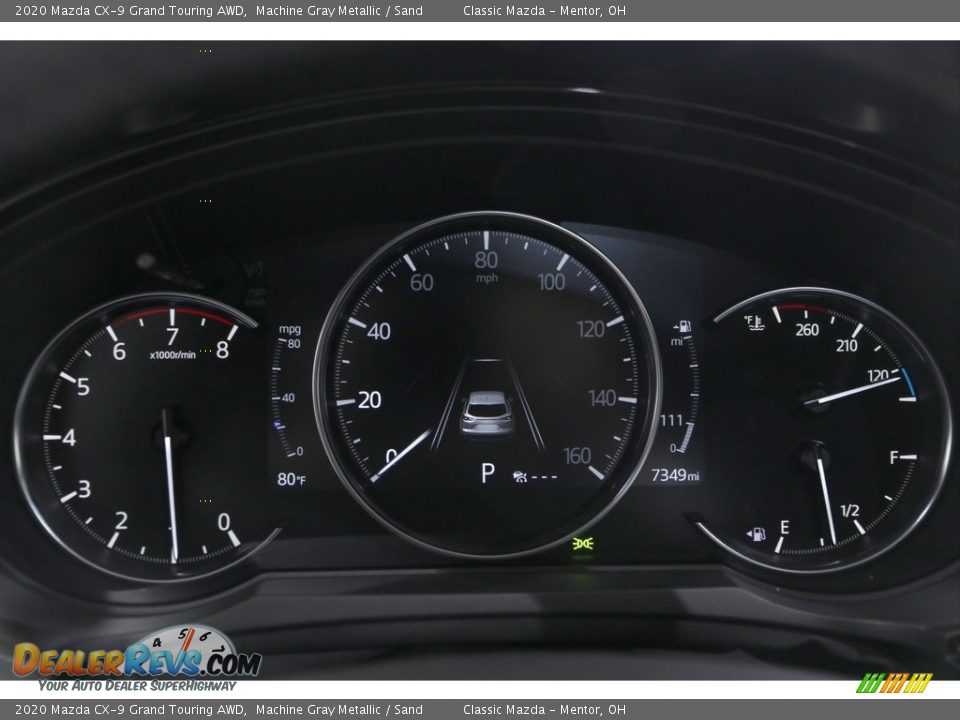 2020 Mazda CX-9 Grand Touring AWD Machine Gray Metallic / Sand Photo #10