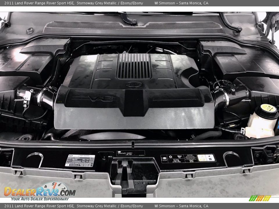 2011 Land Rover Range Rover Sport HSE Stornoway Grey Metallic / Ebony/Ebony Photo #9