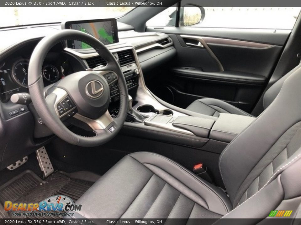 Black Interior - 2020 Lexus RX 350 F Sport AWD Photo #2