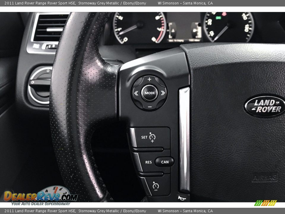 2011 Land Rover Range Rover Sport HSE Stornoway Grey Metallic / Ebony/Ebony Photo #18