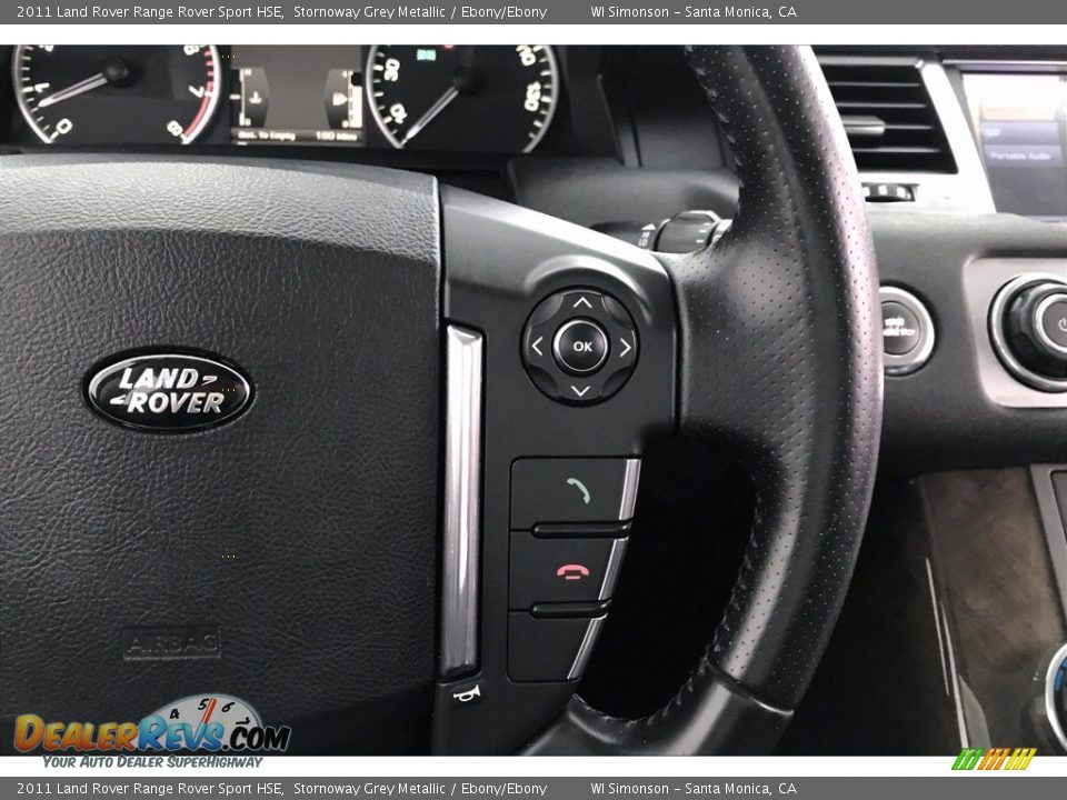 2011 Land Rover Range Rover Sport HSE Stornoway Grey Metallic / Ebony/Ebony Photo #19