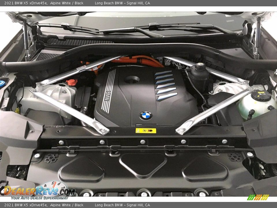 2021 BMW X5 xDrive45e Alpine White / Black Photo #10