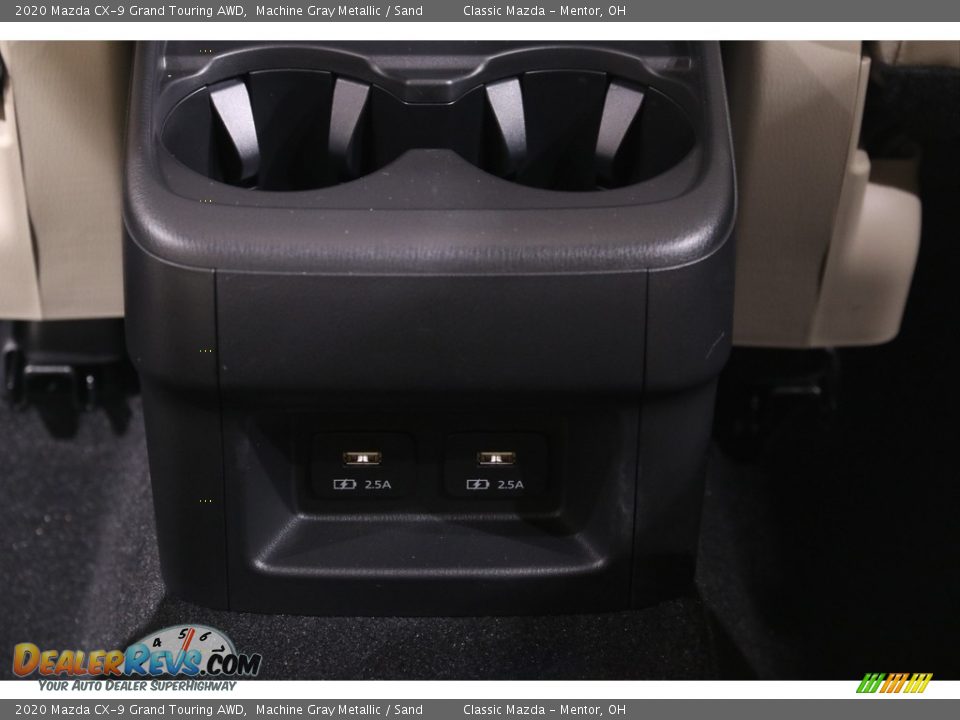 2020 Mazda CX-9 Grand Touring AWD Machine Gray Metallic / Sand Photo #33