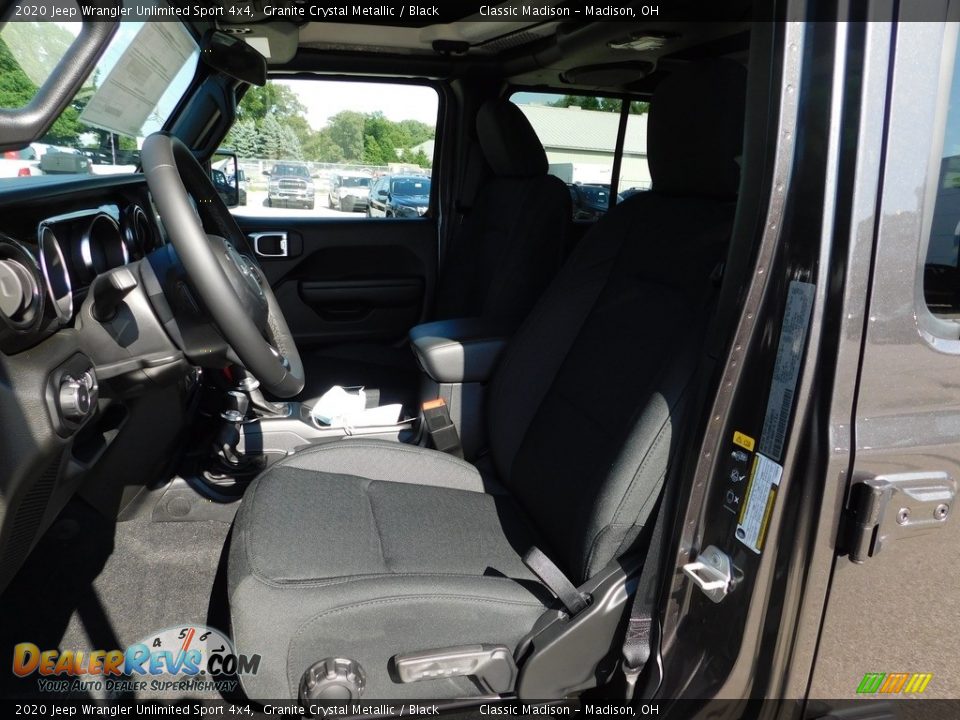 2020 Jeep Wrangler Unlimited Sport 4x4 Granite Crystal Metallic / Black Photo #9