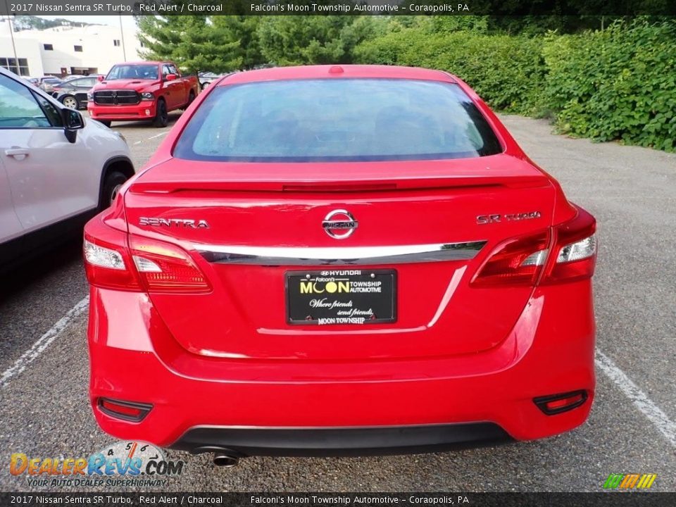 2017 Nissan Sentra SR Turbo Red Alert / Charcoal Photo #3