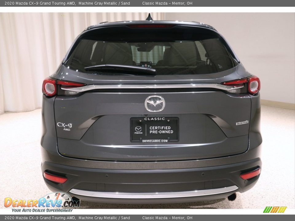 2020 Mazda CX-9 Grand Touring AWD Machine Gray Metallic / Sand Photo #35