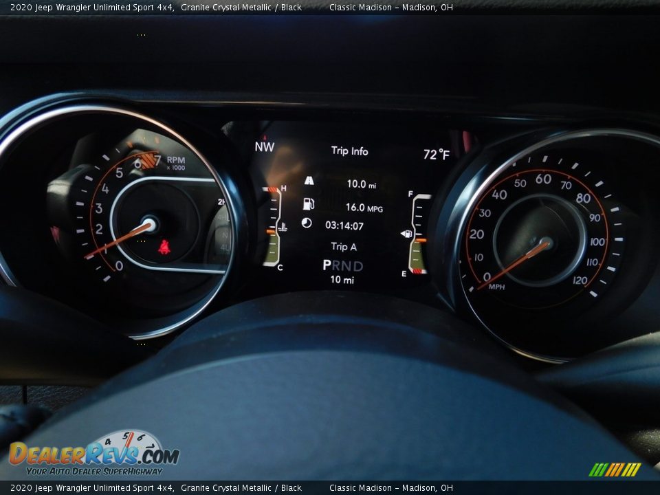 2020 Jeep Wrangler Unlimited Sport 4x4 Granite Crystal Metallic / Black Photo #11