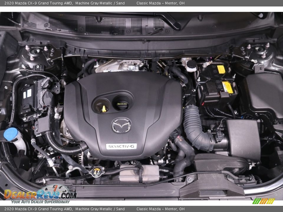 2020 Mazda CX-9 Grand Touring AWD Machine Gray Metallic / Sand Photo #36
