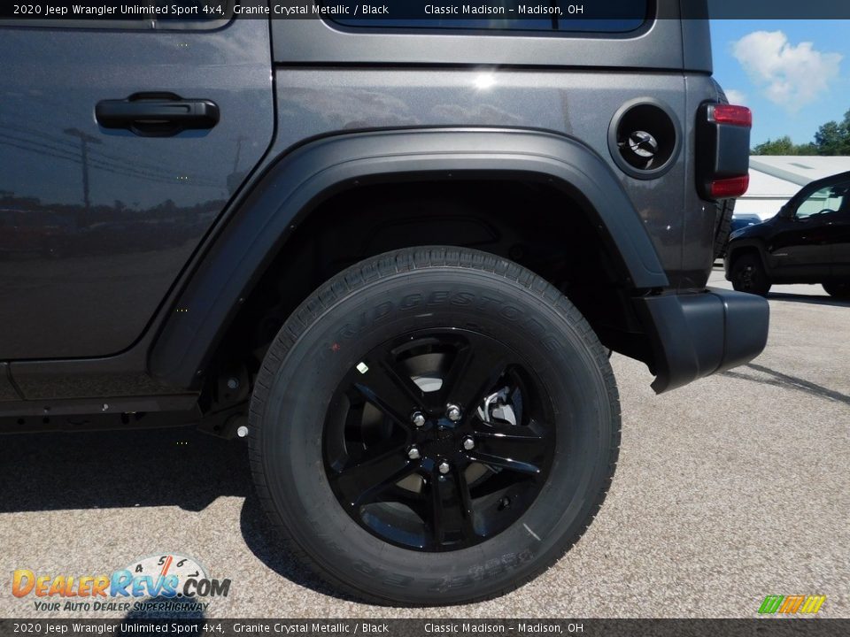2020 Jeep Wrangler Unlimited Sport 4x4 Granite Crystal Metallic / Black Photo #14