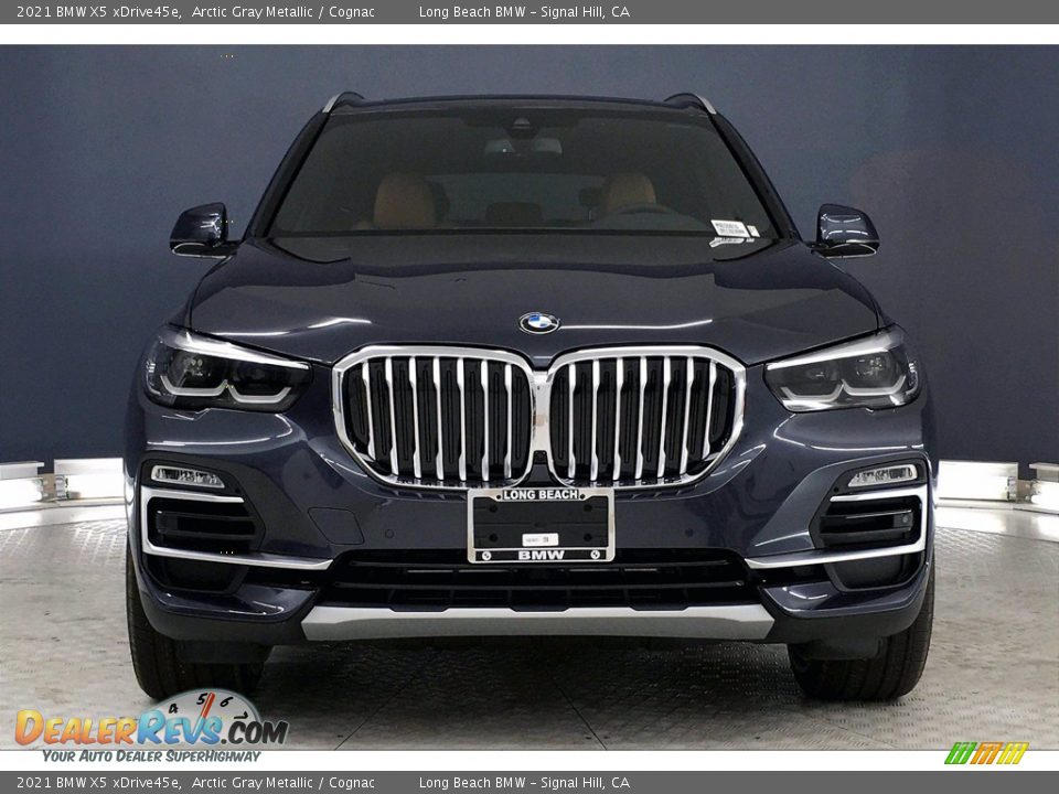2021 BMW X5 xDrive45e Arctic Gray Metallic / Cognac Photo #2