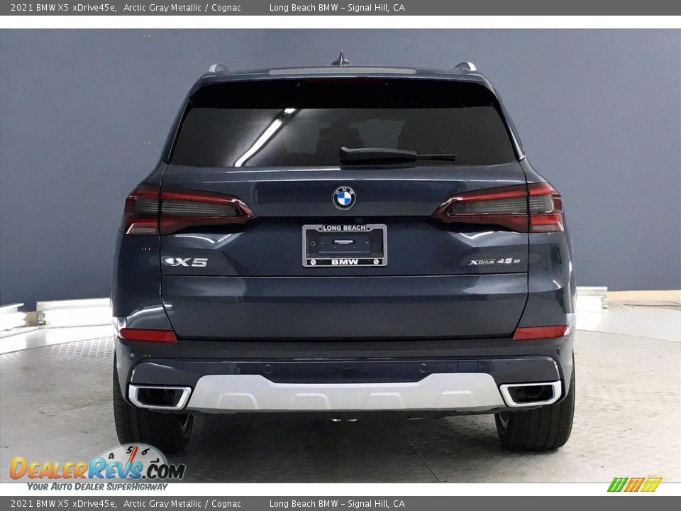 2021 BMW X5 xDrive45e Arctic Gray Metallic / Cognac Photo #4
