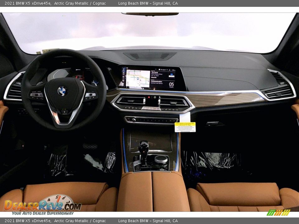 2021 BMW X5 xDrive45e Arctic Gray Metallic / Cognac Photo #5