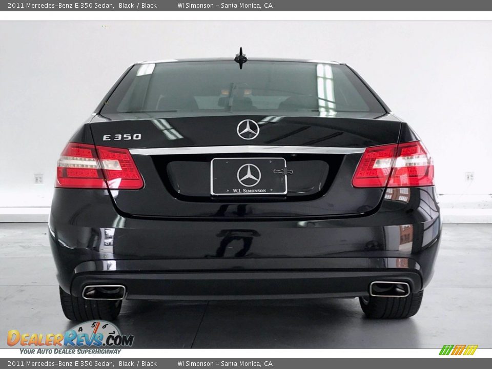 2011 Mercedes-Benz E 350 Sedan Black / Black Photo #3