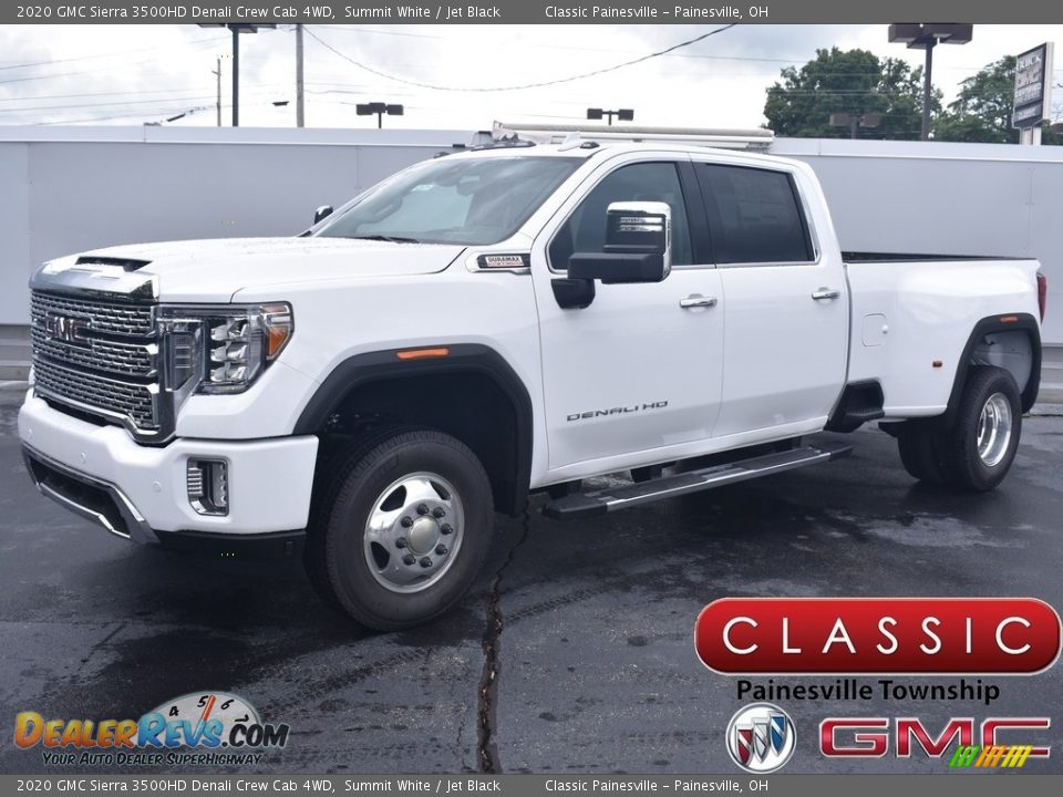 2020 GMC Sierra 3500HD Denali Crew Cab 4WD Summit White / Jet Black Photo #1