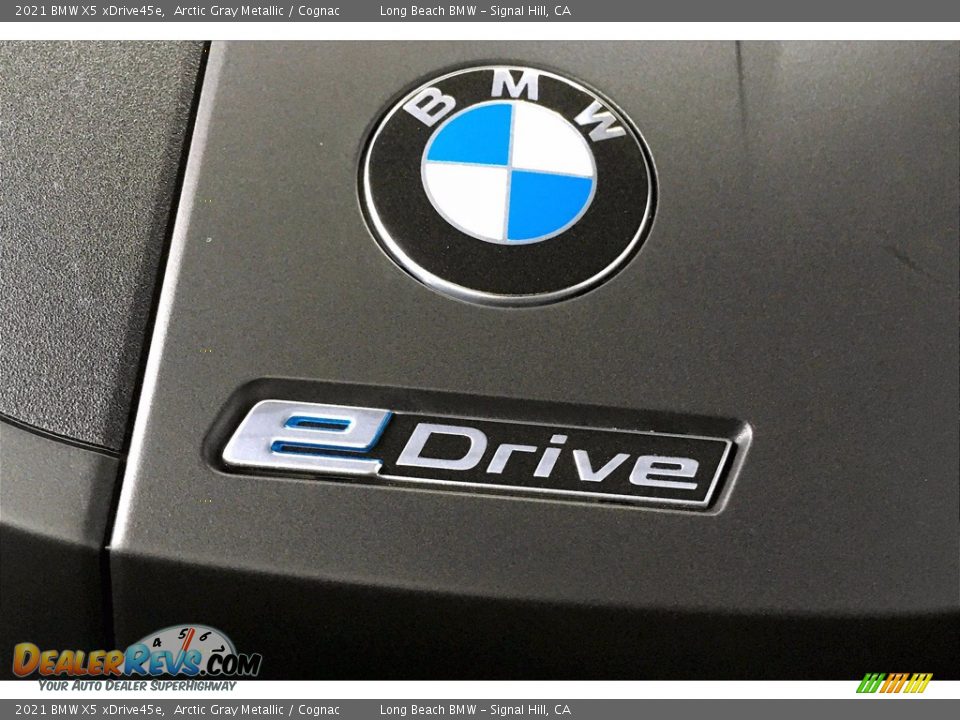 2021 BMW X5 xDrive45e Arctic Gray Metallic / Cognac Photo #11