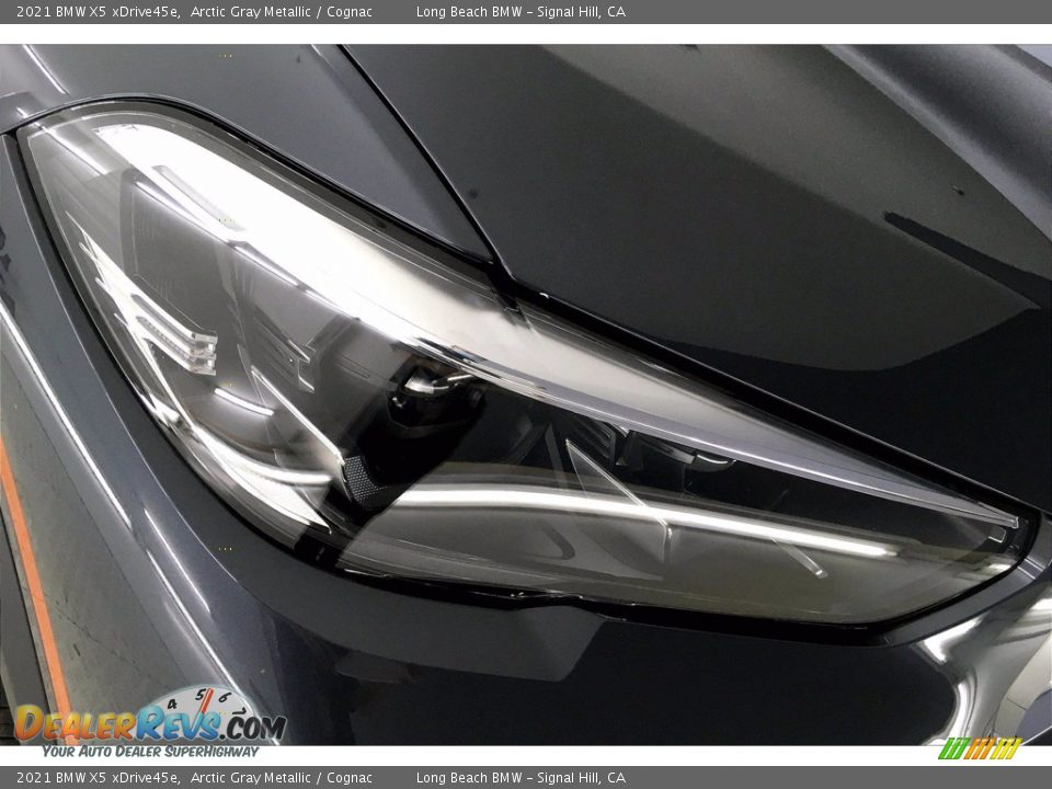 2021 BMW X5 xDrive45e Arctic Gray Metallic / Cognac Photo #14