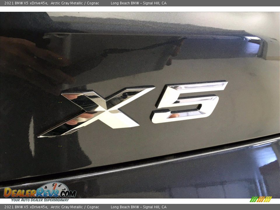 2021 BMW X5 xDrive45e Arctic Gray Metallic / Cognac Photo #16