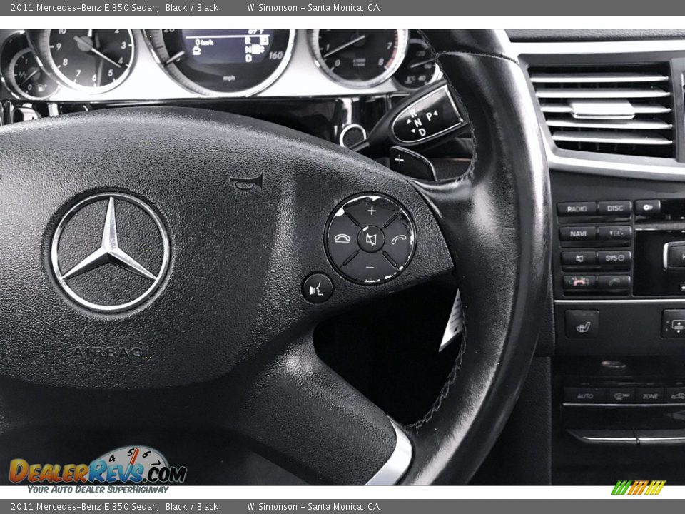 2011 Mercedes-Benz E 350 Sedan Black / Black Photo #19