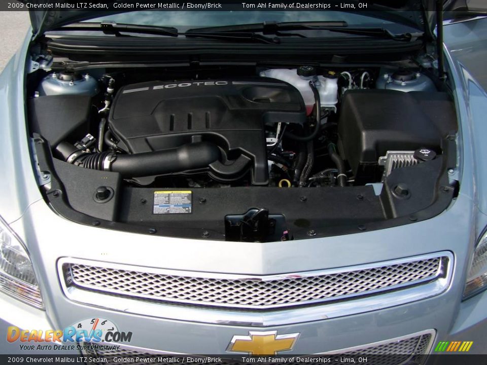 2009 Chevrolet Malibu LTZ Sedan Golden Pewter Metallic / Ebony/Brick Photo #15
