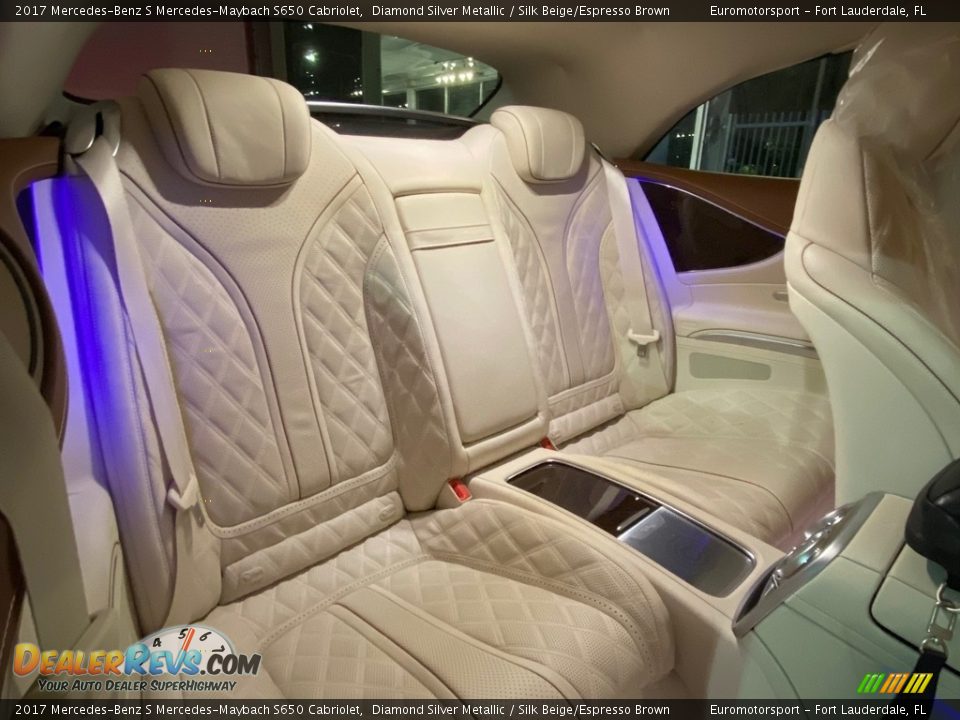 2017 Mercedes-Benz S Mercedes-Maybach S650 Cabriolet Diamond Silver Metallic / Silk Beige/Espresso Brown Photo #4