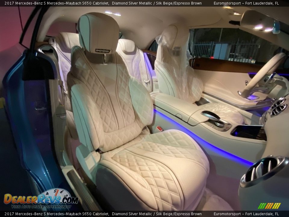2017 Mercedes-Benz S Mercedes-Maybach S650 Cabriolet Diamond Silver Metallic / Silk Beige/Espresso Brown Photo #5