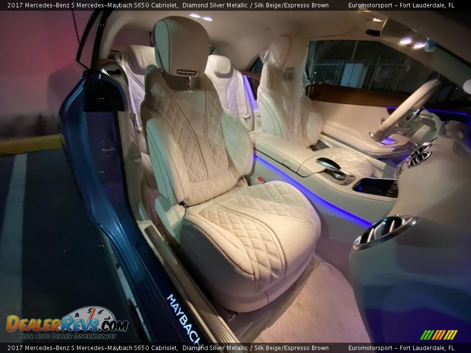 2017 Mercedes-Benz S Mercedes-Maybach S650 Cabriolet Diamond Silver Metallic / Silk Beige/Espresso Brown Photo #6