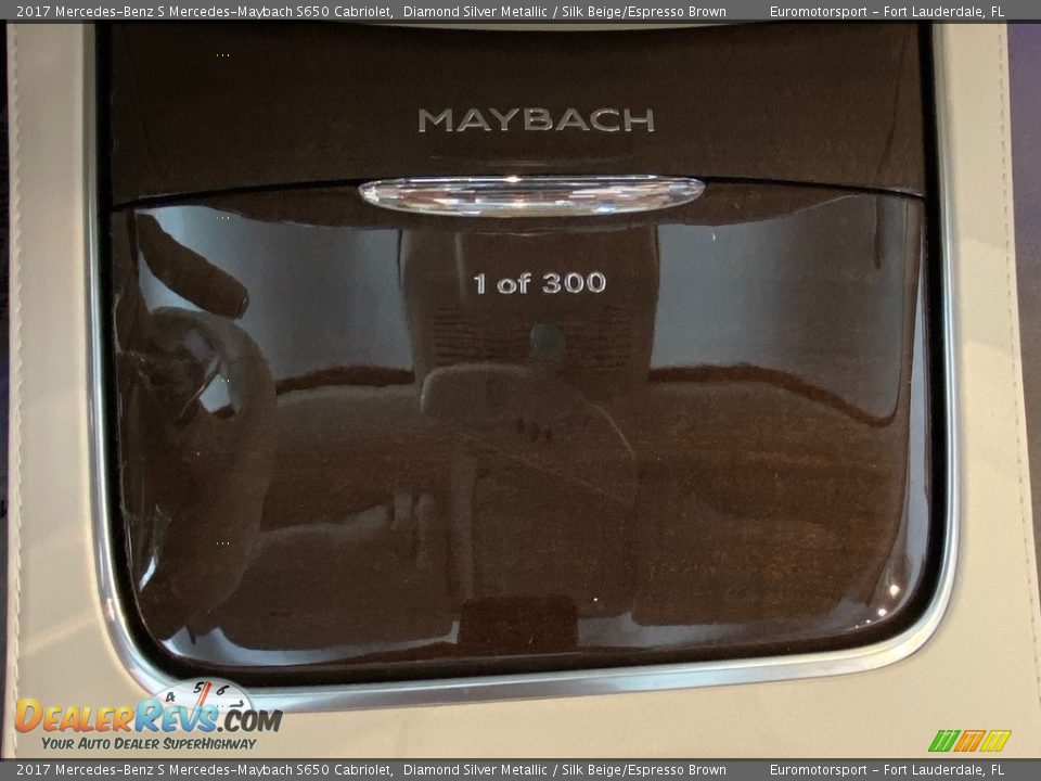 2017 Mercedes-Benz S Mercedes-Maybach S650 Cabriolet Diamond Silver Metallic / Silk Beige/Espresso Brown Photo #8