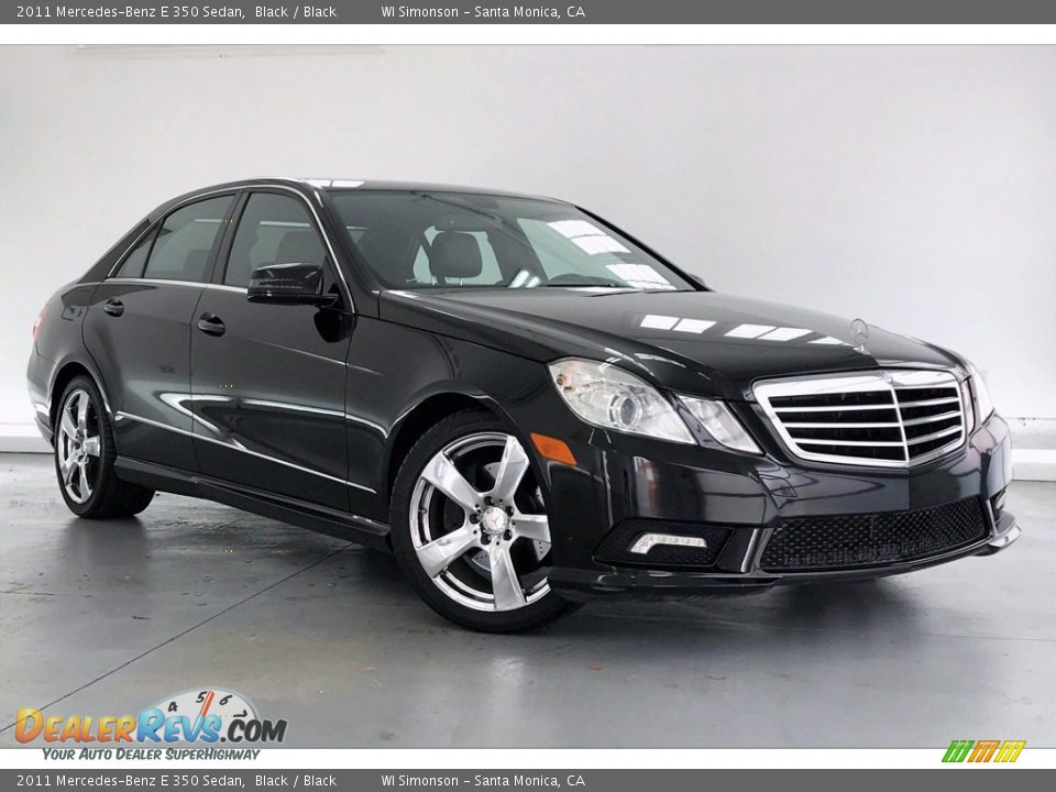 2011 Mercedes-Benz E 350 Sedan Black / Black Photo #34