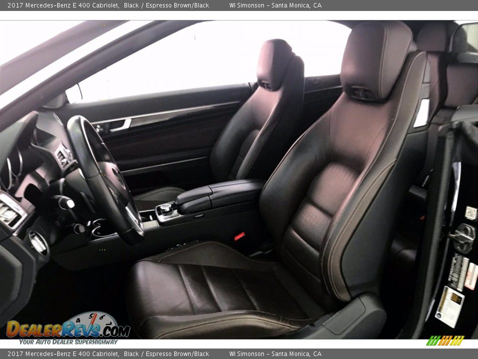 Front Seat of 2017 Mercedes-Benz E 400 Cabriolet Photo #14