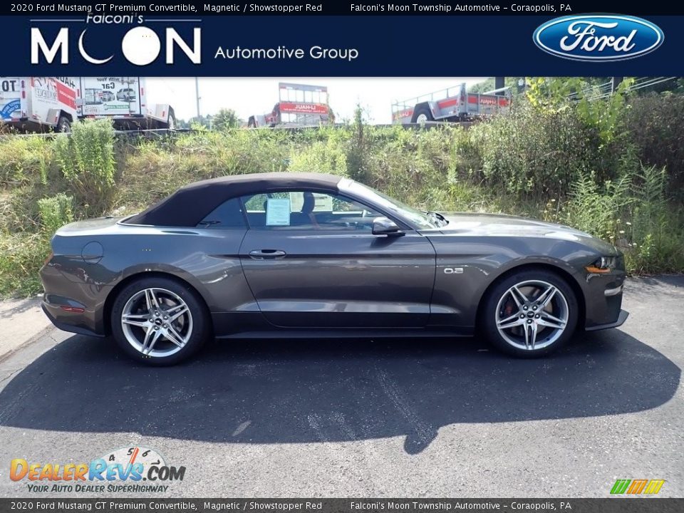 2020 Ford Mustang GT Premium Convertible Magnetic / Showstopper Red Photo #1
