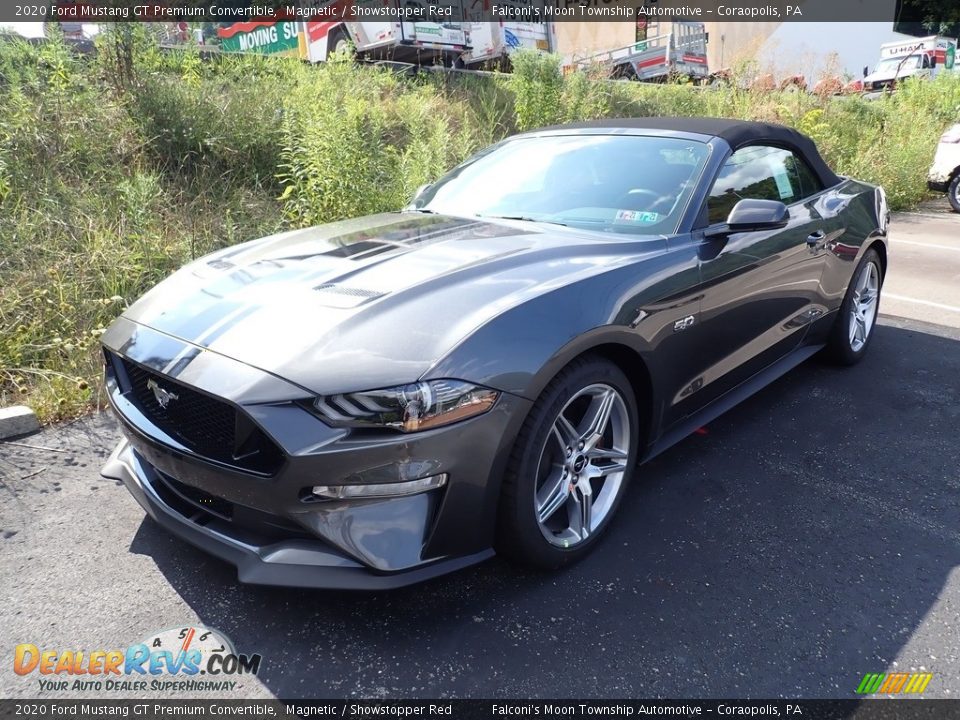 2020 Ford Mustang GT Premium Convertible Magnetic / Showstopper Red Photo #2