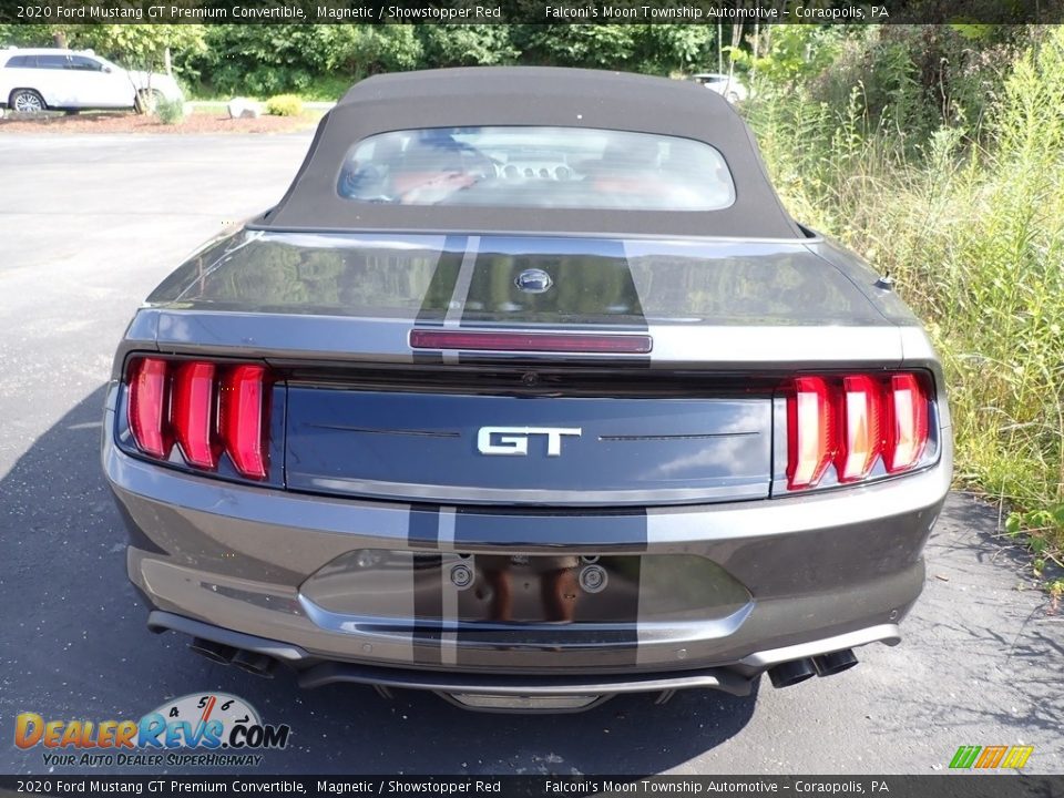 2020 Ford Mustang GT Premium Convertible Magnetic / Showstopper Red Photo #4