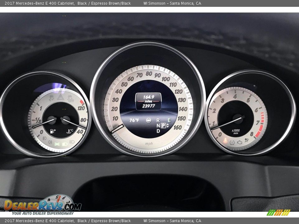 2017 Mercedes-Benz E 400 Cabriolet Gauges Photo #20