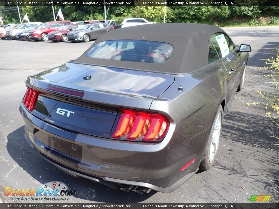2020 Ford Mustang GT Premium Convertible Magnetic / Showstopper Red Photo #5