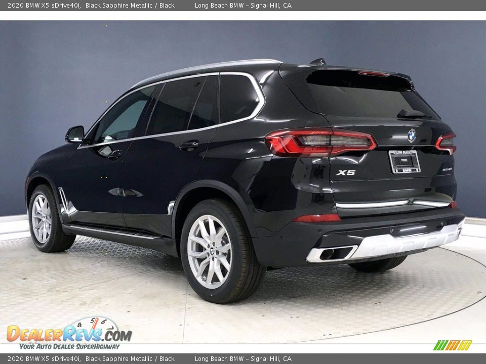 2020 BMW X5 sDrive40i Black Sapphire Metallic / Black Photo #3