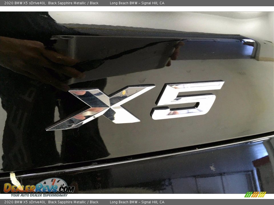 2020 BMW X5 sDrive40i Black Sapphire Metallic / Black Photo #16