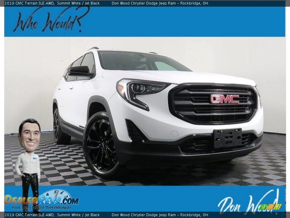 2019 GMC Terrain SLE AWD Summit White / Jet Black Photo #1