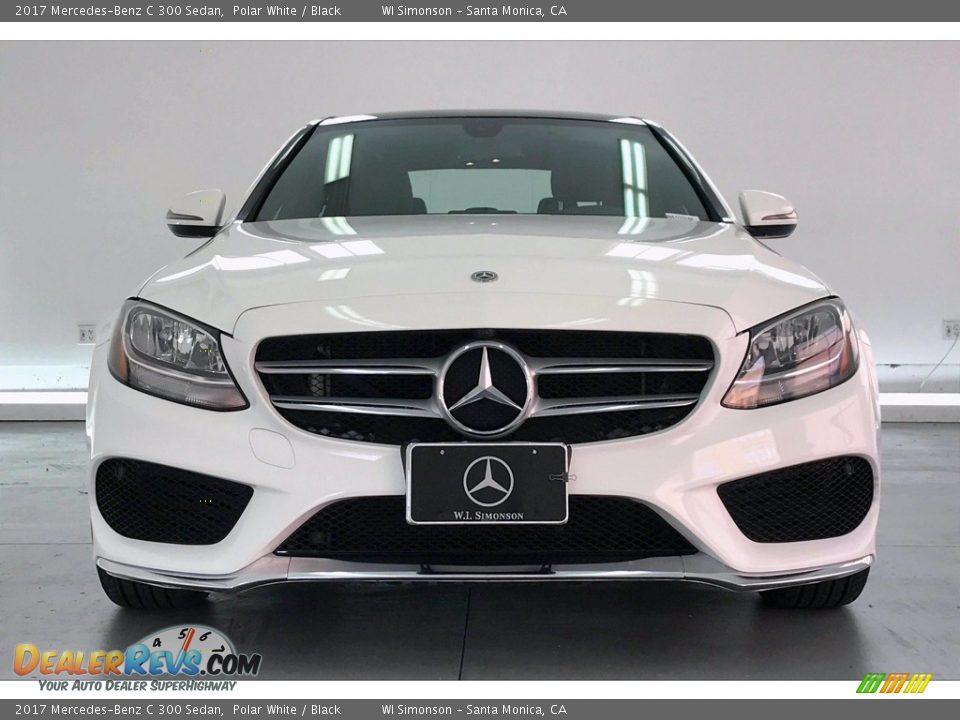 2017 Mercedes-Benz C 300 Sedan Polar White / Black Photo #2