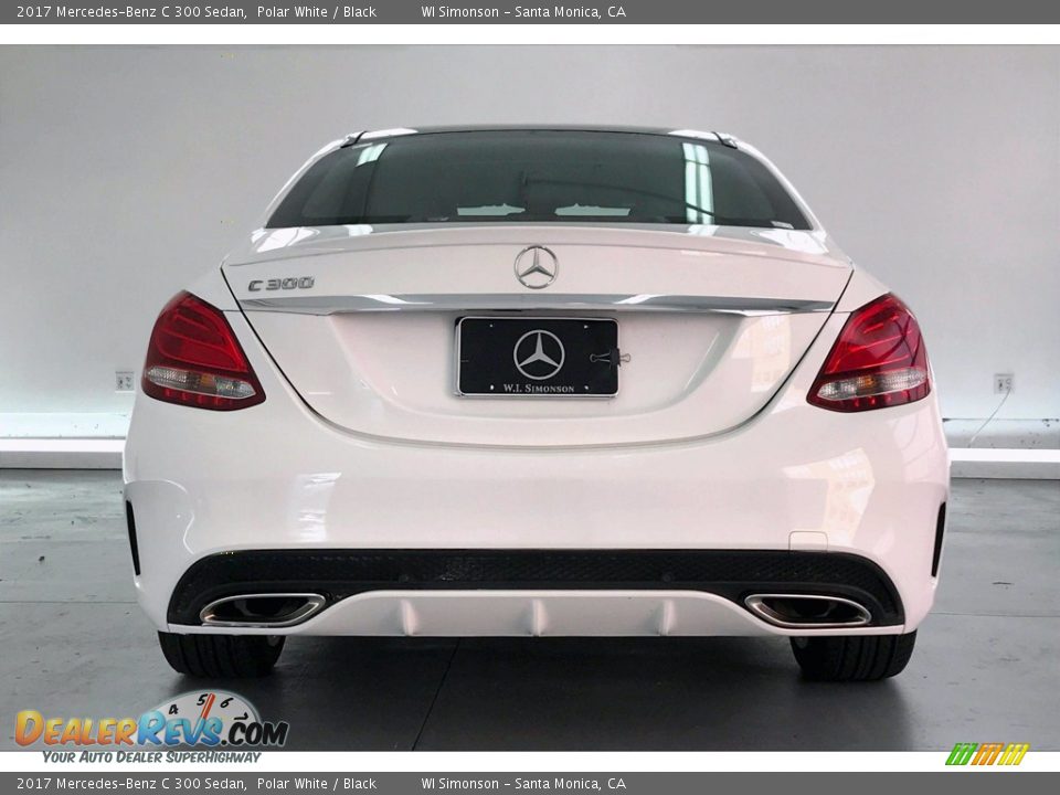 2017 Mercedes-Benz C 300 Sedan Polar White / Black Photo #3