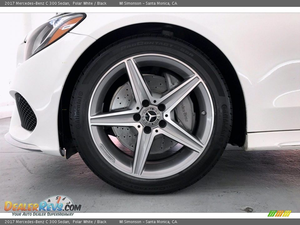 2017 Mercedes-Benz C 300 Sedan Polar White / Black Photo #8