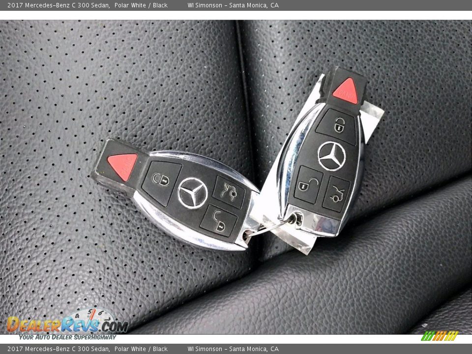 2017 Mercedes-Benz C 300 Sedan Polar White / Black Photo #11