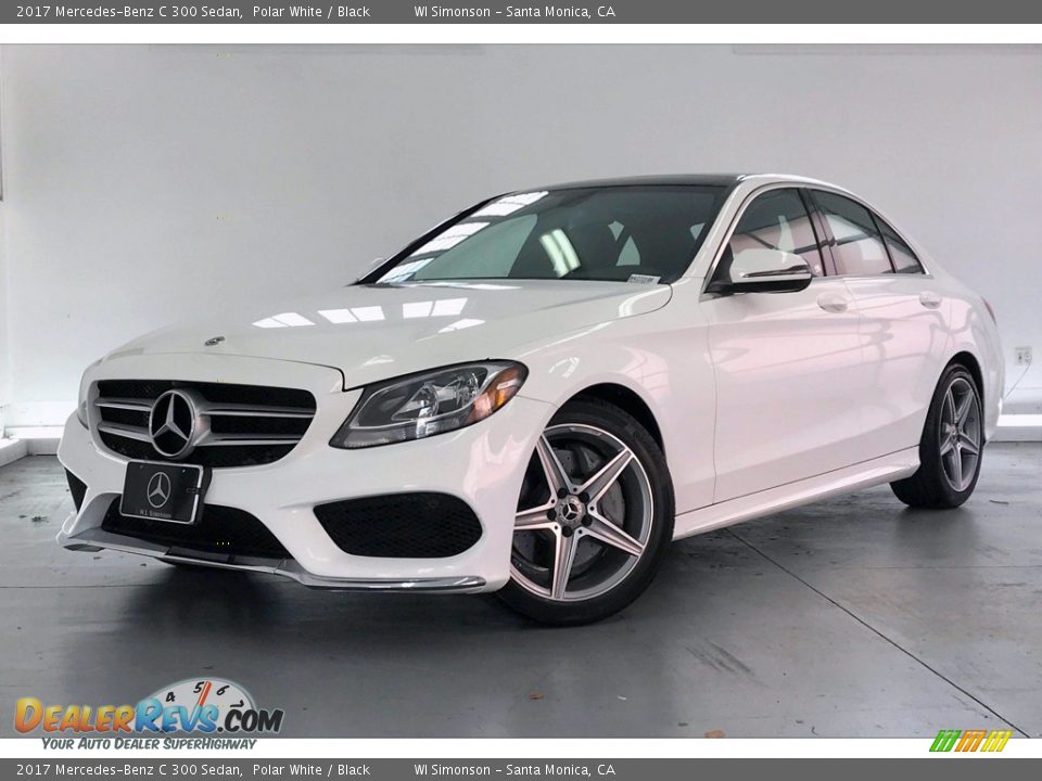 2017 Mercedes-Benz C 300 Sedan Polar White / Black Photo #12