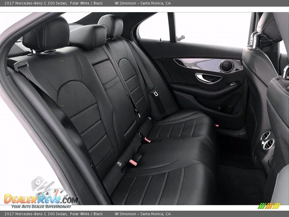 2017 Mercedes-Benz C 300 Sedan Polar White / Black Photo #13