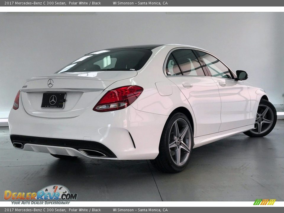 2017 Mercedes-Benz C 300 Sedan Polar White / Black Photo #16