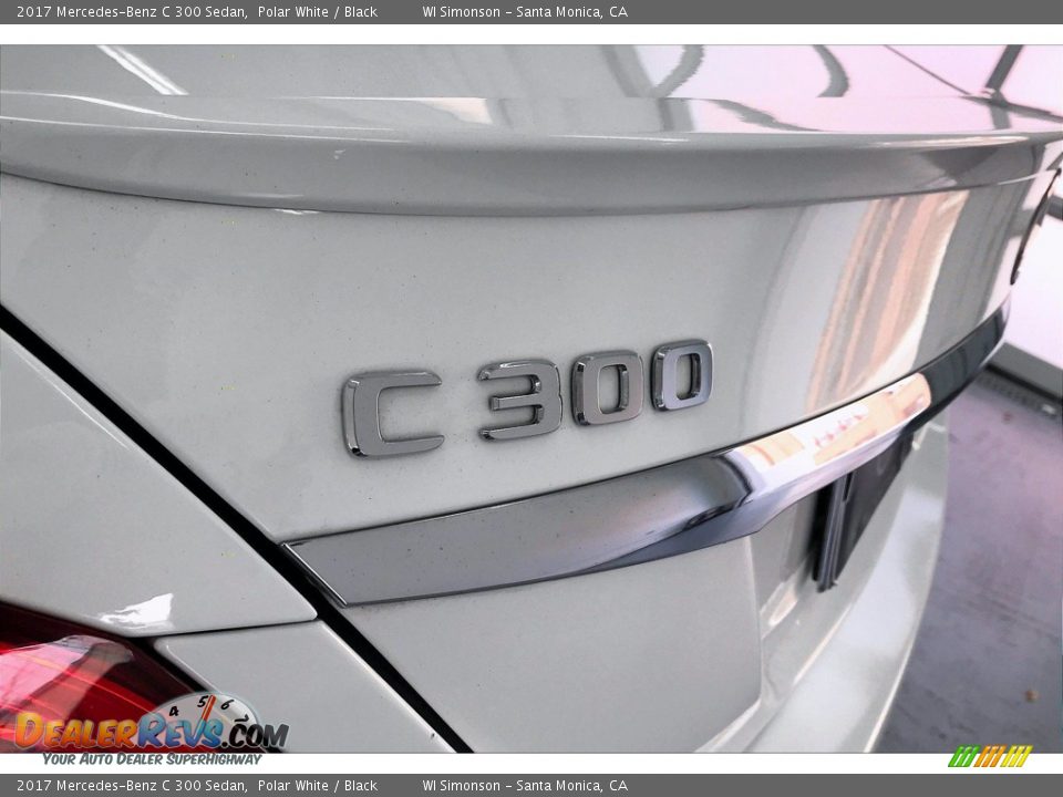 2017 Mercedes-Benz C 300 Sedan Polar White / Black Photo #27