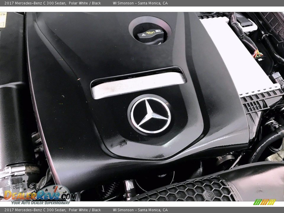 2017 Mercedes-Benz C 300 Sedan Polar White / Black Photo #31