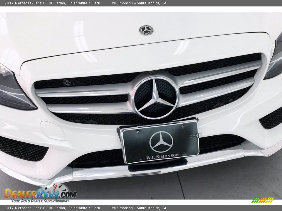 2017 Mercedes-Benz C 300 Sedan Polar White / Black Photo #33