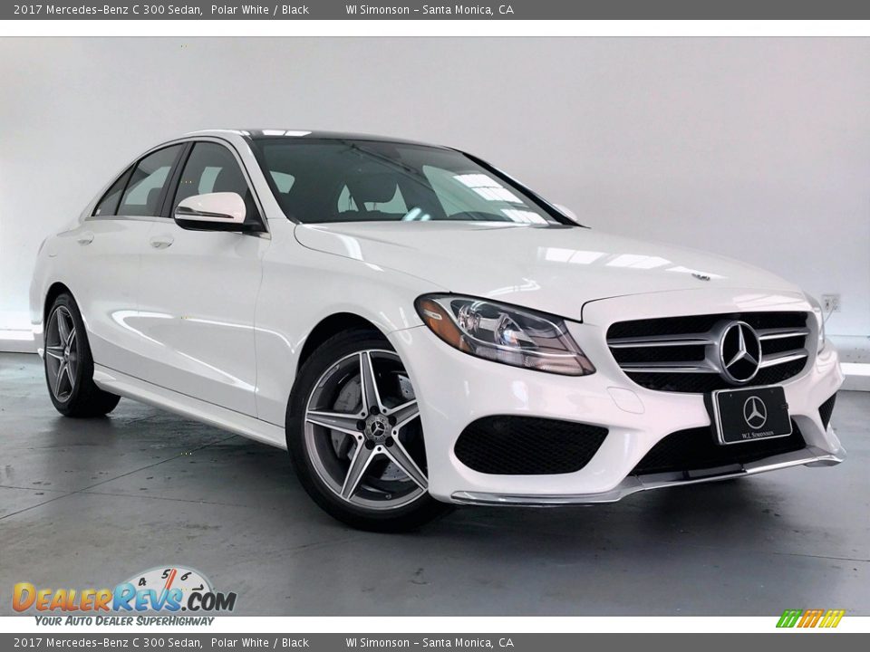 2017 Mercedes-Benz C 300 Sedan Polar White / Black Photo #34