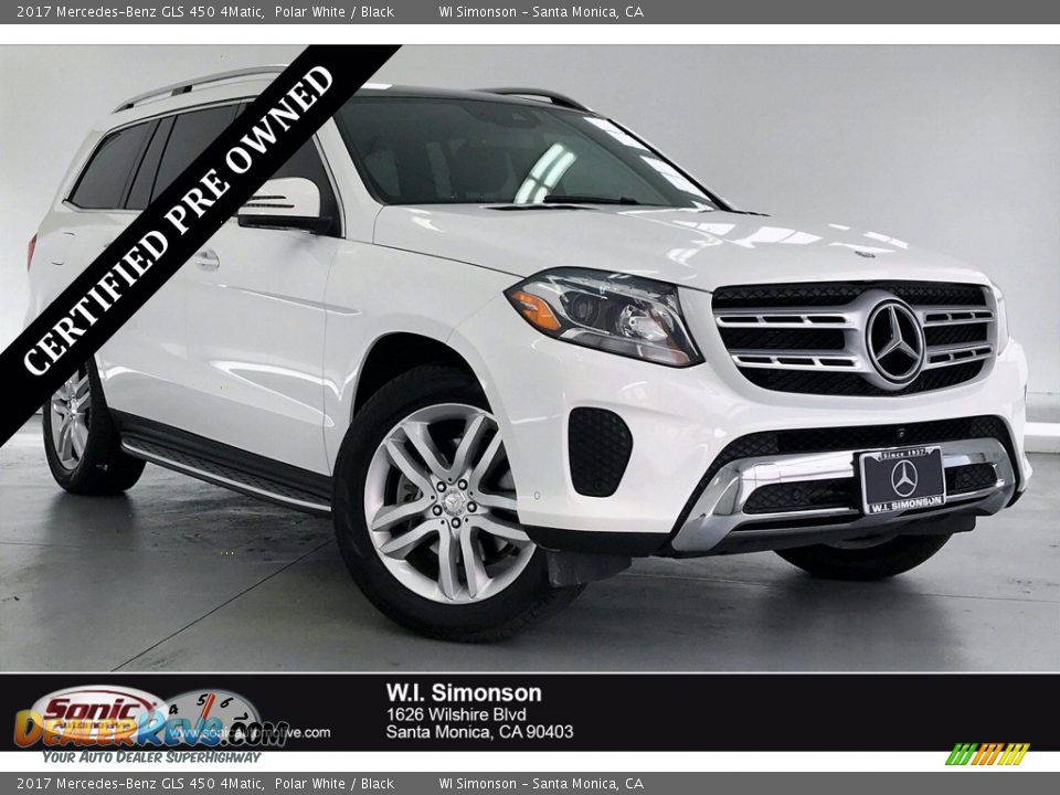 2017 Mercedes-Benz GLS 450 4Matic Polar White / Black Photo #1