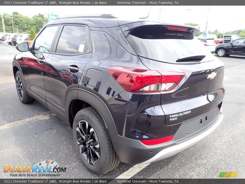 2021 Chevrolet TrailBlazer LT AWD Midnight Blue Metallic / Jet Black Photo #4